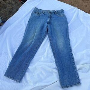 Vintage Geoffrey Beene Designer Jeans Men’s 38x32 USA Made Blue Denim *
